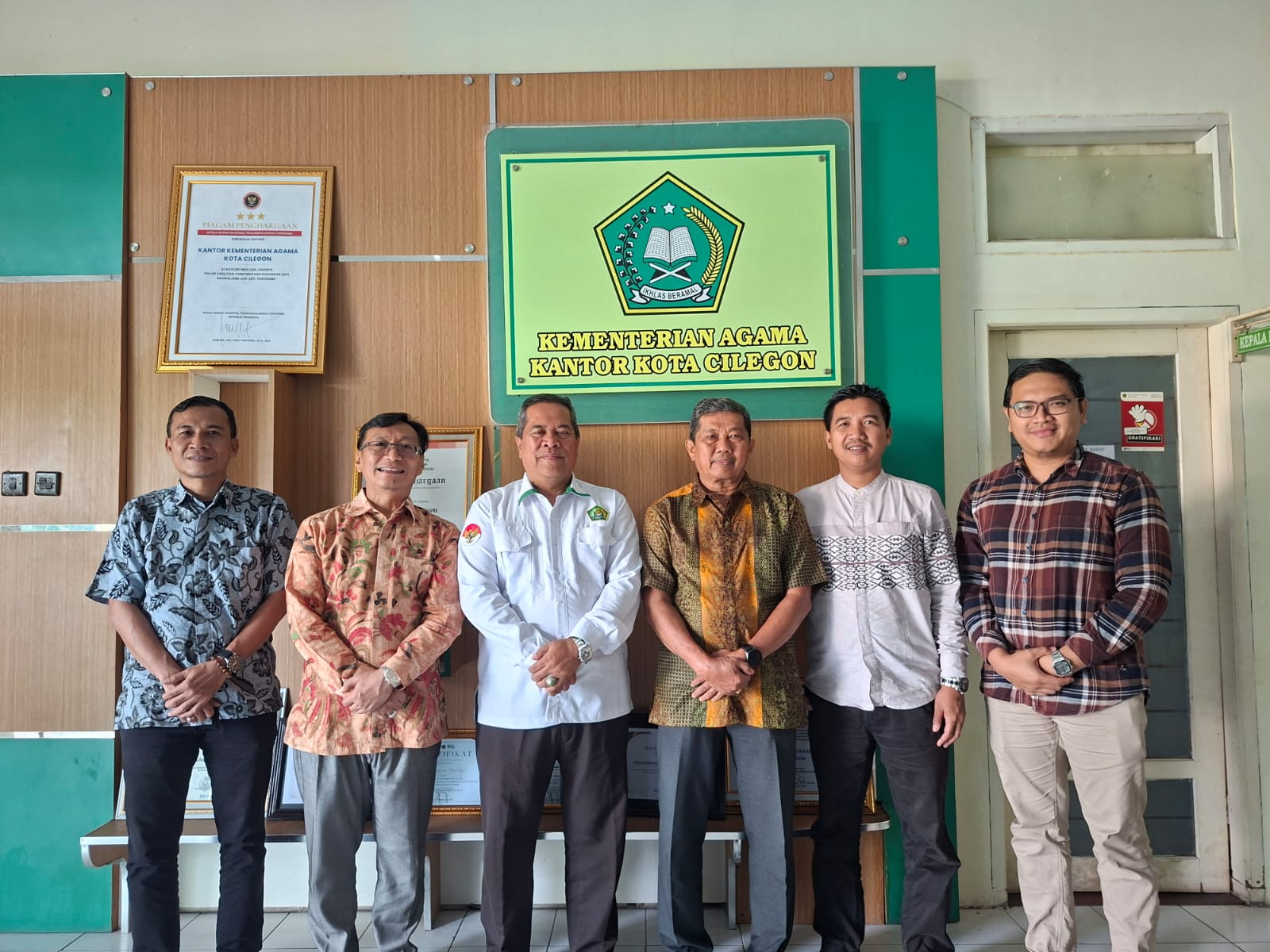 Audiensi  bersama Kemenag Kota Cilegon